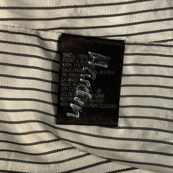 Tahari Arthur S. Levine Classic Black Blazer with Silver Buttons Professional 8 - Picture 11 of 12